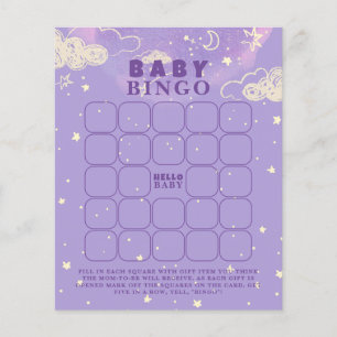 Lila Dream Baby Bingo Baby Shower Game
