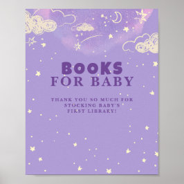 Lila Dream Bok For Baby Shower Poster