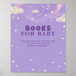 Lila Dream Bok For Baby Shower Poster