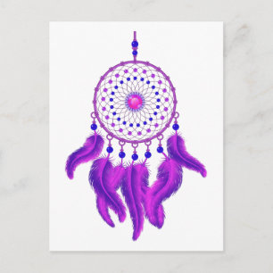 Lila Dream Catcher Vykort