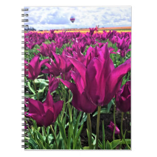 Lila Dream Tulips Anteckningsbok