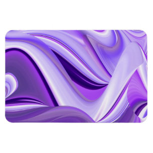 Lila Dreams , Abstrakt 3D Rainbow Art Magnet