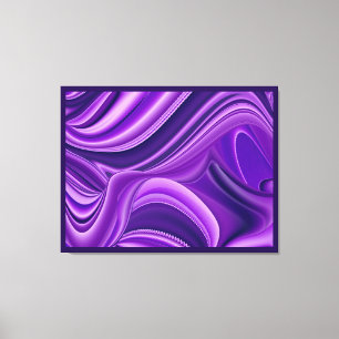 Lila Dreams, Abstrakt Fantasy Rainbow Art Canvastryck