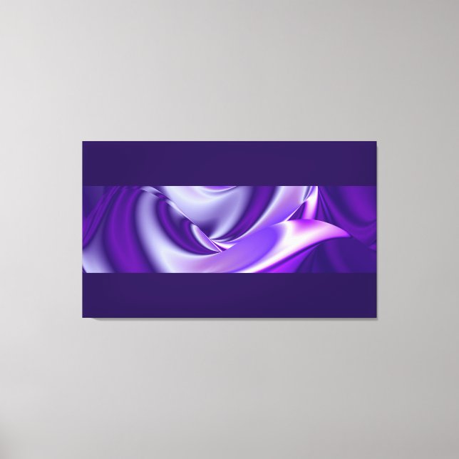 Lila Dreams, Abstrakt Fantasy Rainbow Art Canvastryck (Framsida)