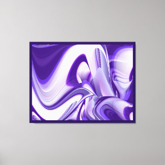 Lila Dreams, Abstrakt Fantasy Rainbow Art Canvastryck