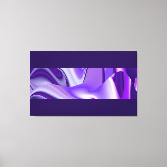 Lila Dreams, Abstrakt Fantasy Rainbow Art Canvastryck (Framsida)