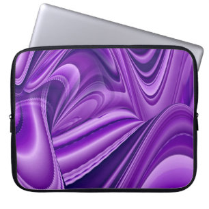 Lila Dreams , Abstrakt Fantasy Rainbow Art Laptop Fodral