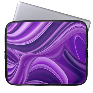 Lila Dreams , Abstrakt Fantasy Rainbow Art Laptop Fodral