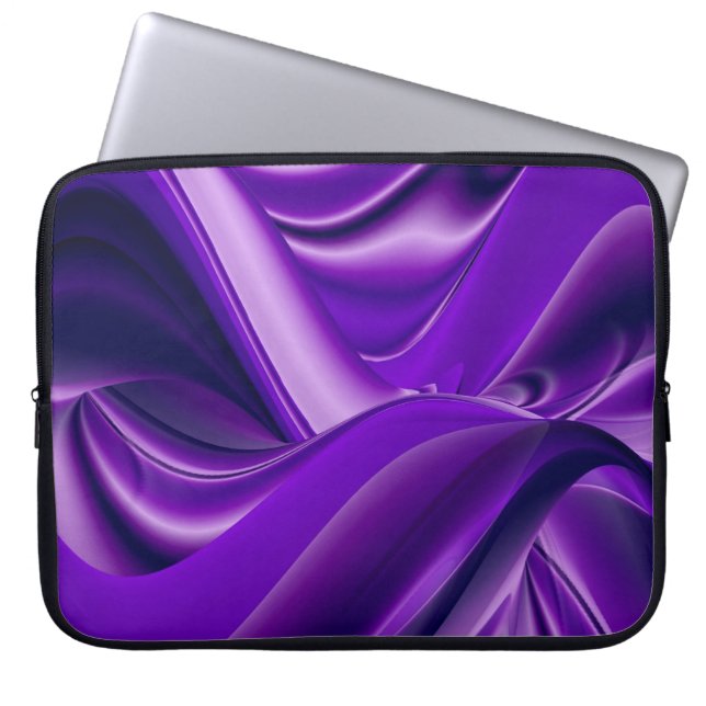 Lila Dreams , Abstrakt Fantasy Rainbow Art Laptop Sleeve (Framsidan)