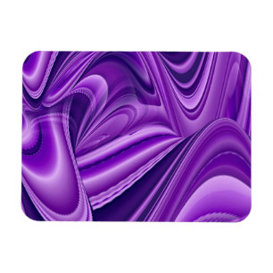 Lila Dreams , Abstrakt Fantasy Rainbow Art Magnet