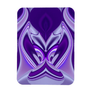 Lila Dreams , Abstrakt Fantasy Rainbow Art Magnet