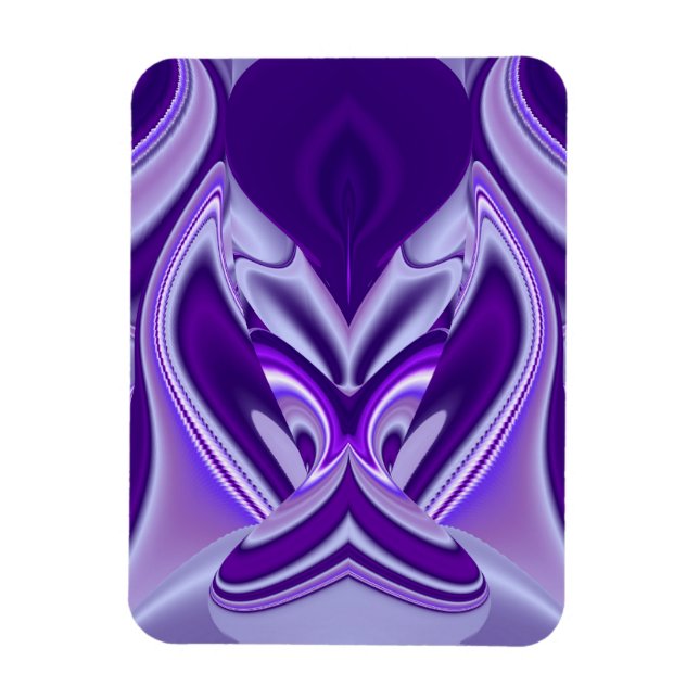 Lila Dreams , Abstrakt Fantasy Rainbow Art Magnet (Vertikal)