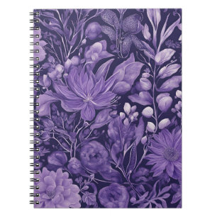 Lila dröm elegant botanisk design inspirerad av anteckningsbok