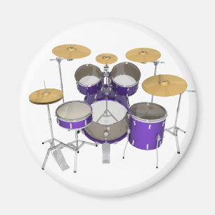 Lila Drum Kit: Magnet