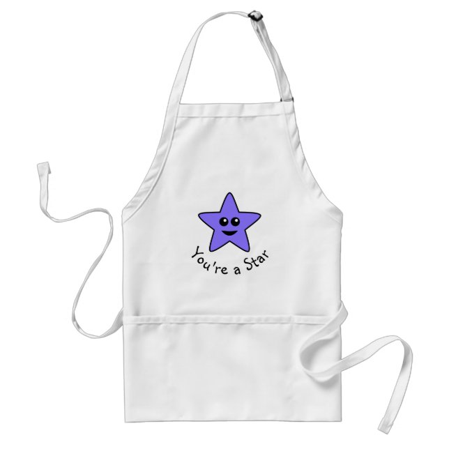 Lila Du är en Star Apron Förkläde (Framsidan)