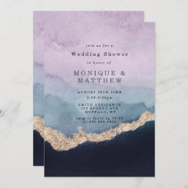 Lila Dusty Blue Watercolor Agate-Möhippa