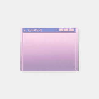 lila eggplant mauve estesiillustration söt post-it block