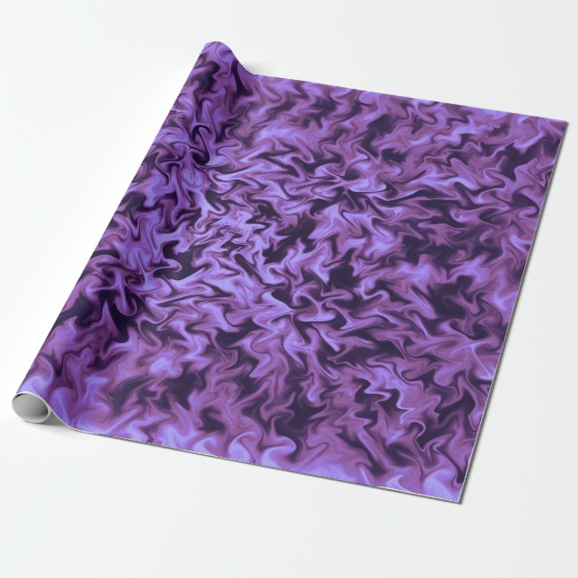Lila Eld Presentpapper (Utrullad)