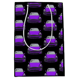 Lila Electric Fordon SUV Car Black Background