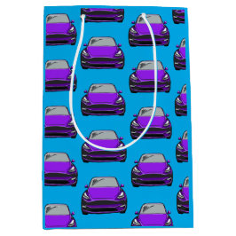 Lila Electric Fordon SUV Car Blue Background