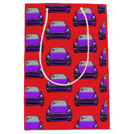 Lila Electric Fordon SUV Car Red Background