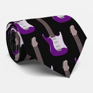 Lila Electric Guitar Design Neck Tie Slips
