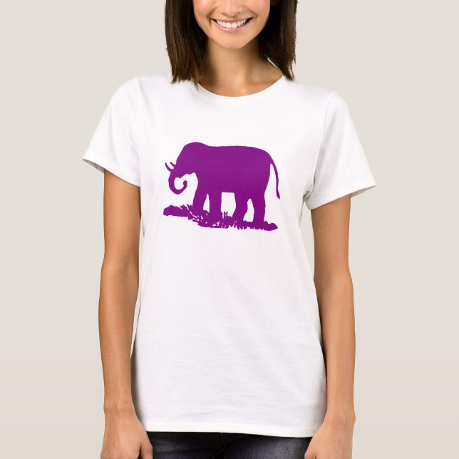 Lila Elefant Tee (Framsida)