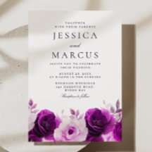 Lila Elegance: Lilac Violet Ro Blommigt Bröllop