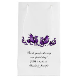 Lila Elegant Dragons Bröllop Gift Bag