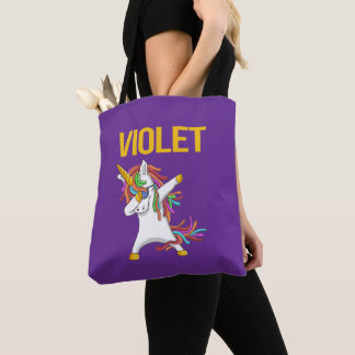 Lila Elegant Modern Rolig Typografi Tygkasse