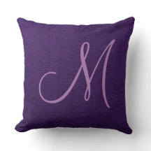 Lila Elegant Monogram-arbetsyta