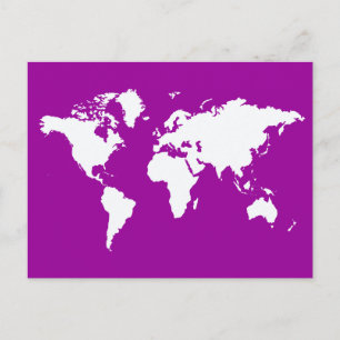 Lila Elegant World Vykort