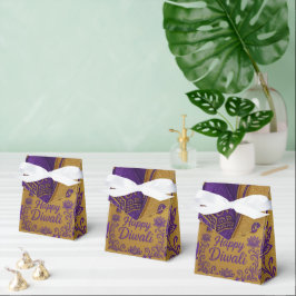 Lila Elephant Lycklig Diwali Presentaskar