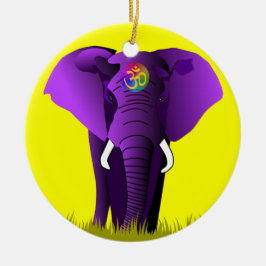 Lila Elephant ornament
