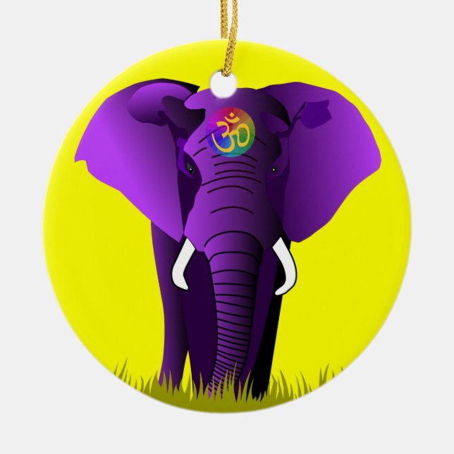 Lila Elephant ornament (Framsidan)
