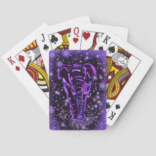 Lila Elephant-spelkort Casinokort