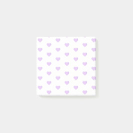 Lila Emoji Hearts Post-it Block