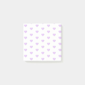 Lila Emoji Hearts Post-it Block