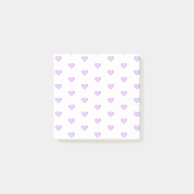 Lila Emoji Hearts Post-it Block (Framsida)