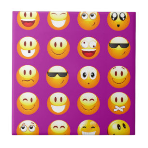 lila emojis kakelplatta