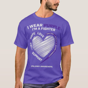 Lila Epilepsi Awareness Products Kids Epilepsy A T Shirt