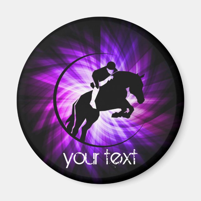 Lila Equestrian Magnet (Framsidan)
