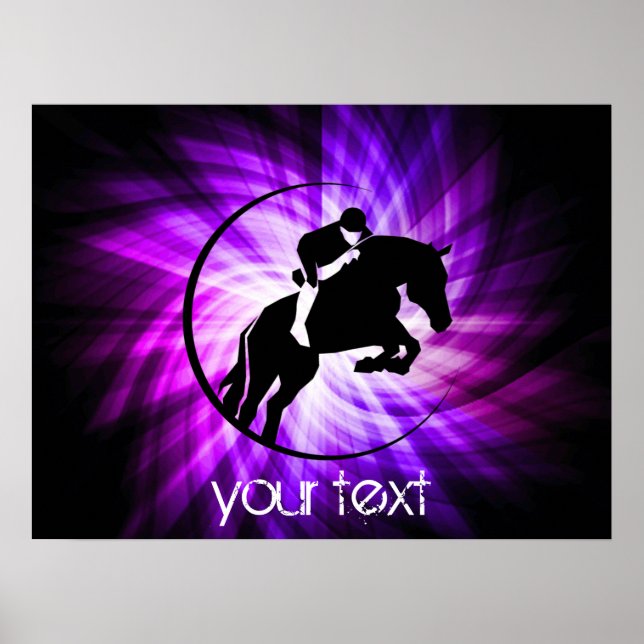 Lila Equestrian Poster (Framsidan)