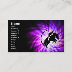 Lila Equestrian Visitkort