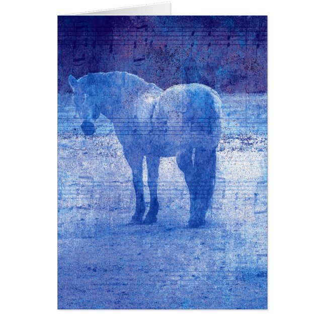 Lila Equine Hälsningskort (Framsidan)