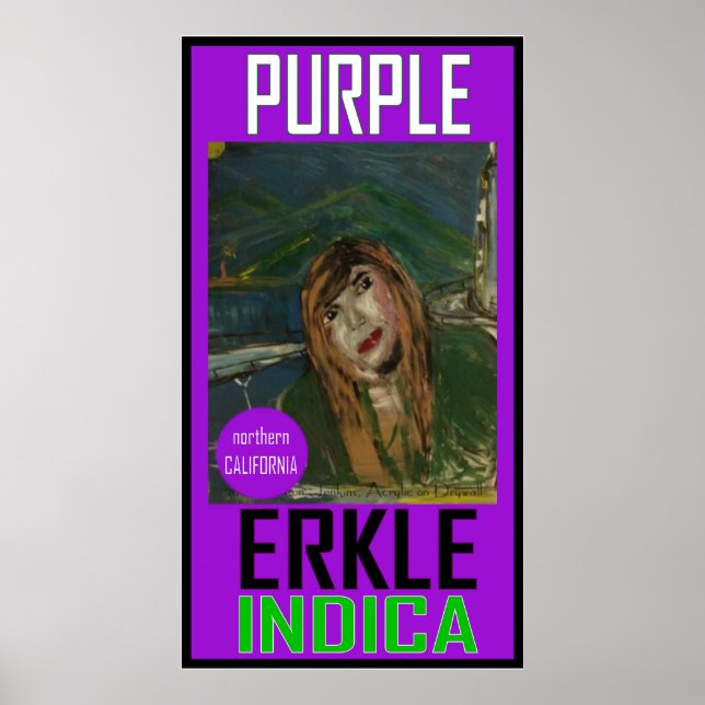 LILA ERKLE INDICA POSTER (Framsidan)