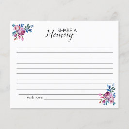 Lila  ett minne, enkelt funktionskort