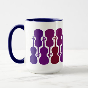 Lila Fade Violin Mugg