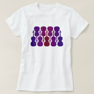 Lila Fade Violin T-Shirt