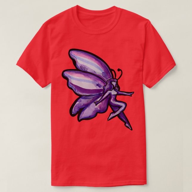 Lila Fairy Art lila faairy  T Shirt (Design framsida)